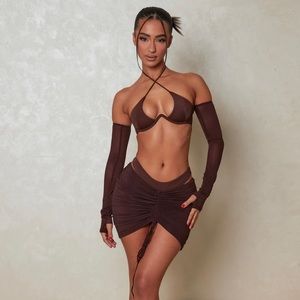 MARS THE LABEL PALM BROWN SET